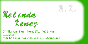 melinda kenez business card